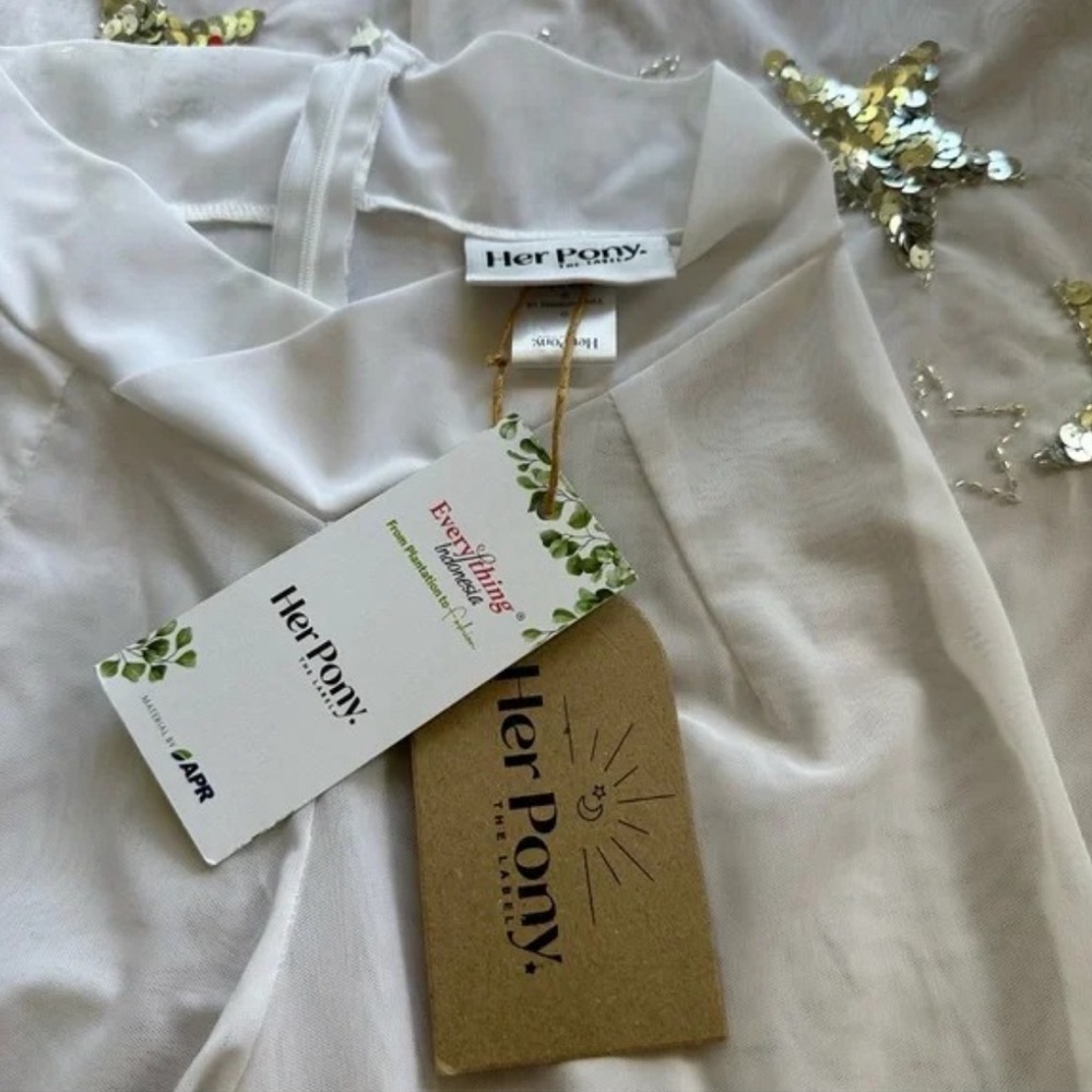 BNWT White Embellished Flared Pants - Women's Jumpsuit Bottoms - Picture 7 of 10